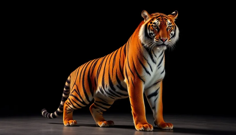 tiger standing sexy up