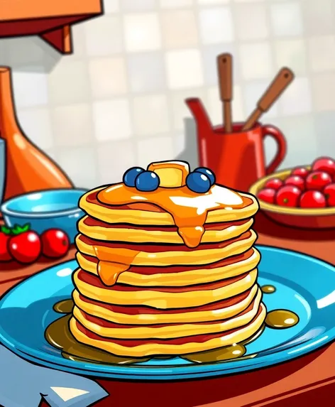 clip art of pancakes