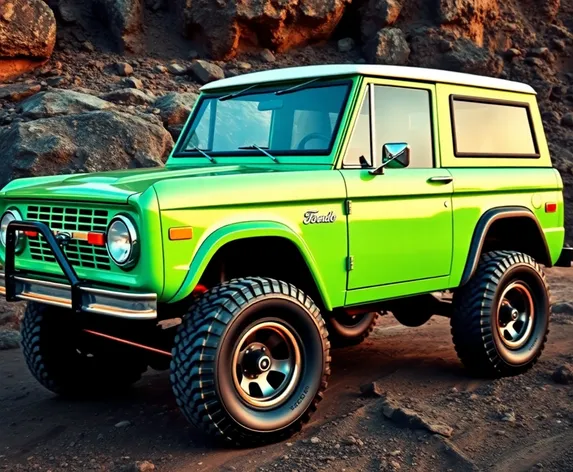 ford bronco mint green