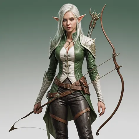 Woman, eladrin elf, ranger,