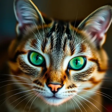 cat with green eyes