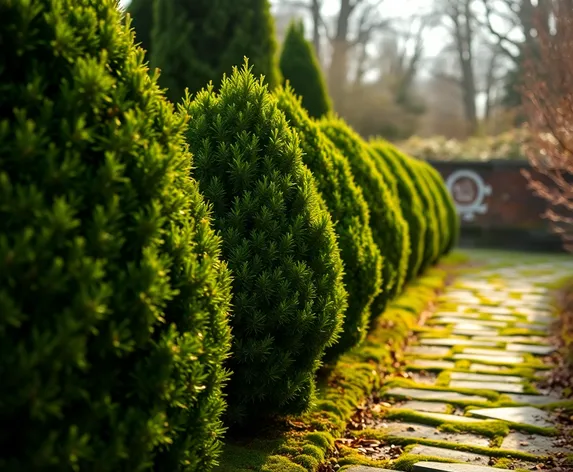 yew shrubs