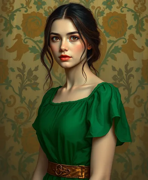 lady in the green