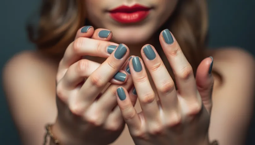 grey nail polish