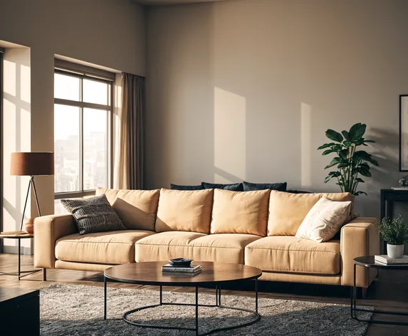 beige couch