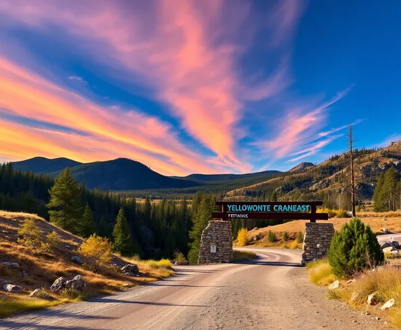 yellowstone east entrance