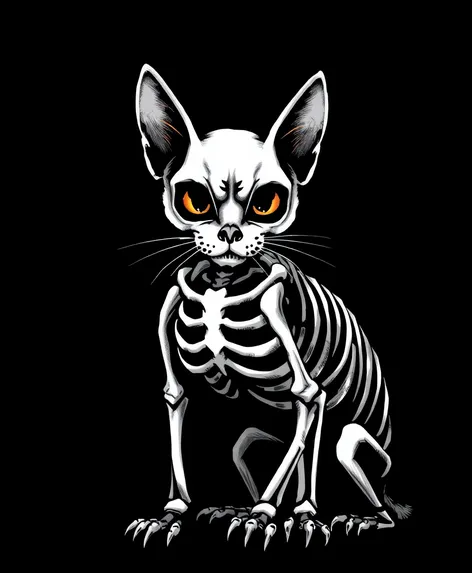 skeleton cat