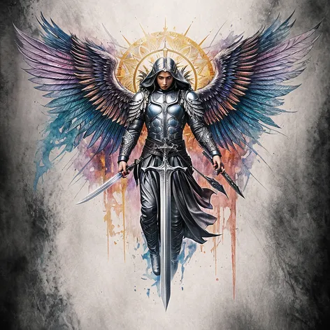 Archangel gabriel with sword