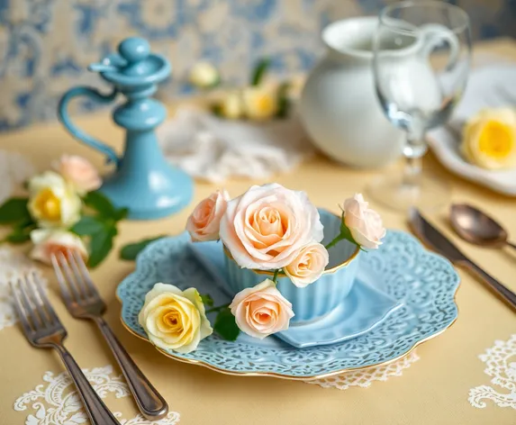 small cabbage rose tablecloths