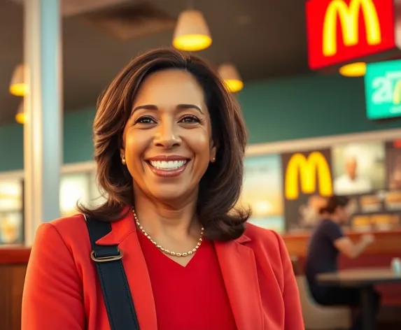 kamala harris mcdonald's photo