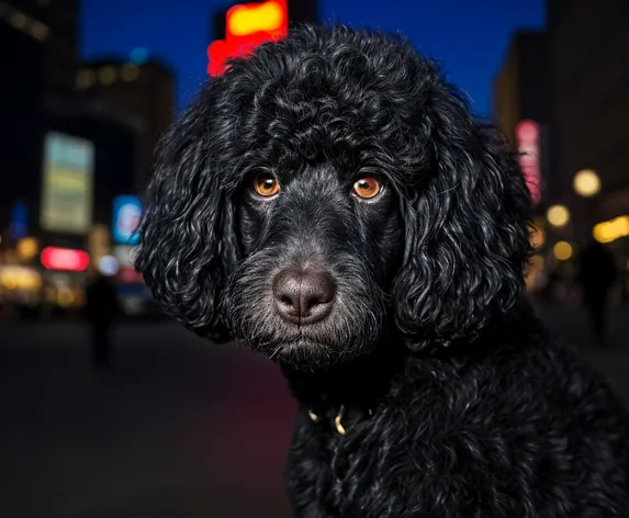 black poodle