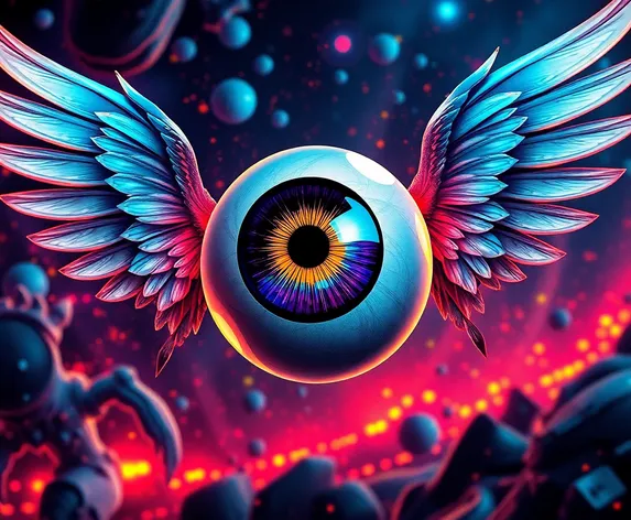 eyeball with wings