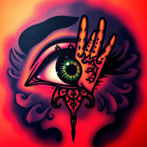 tattoo eye hand