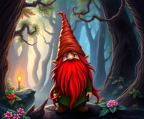 red haired gnome