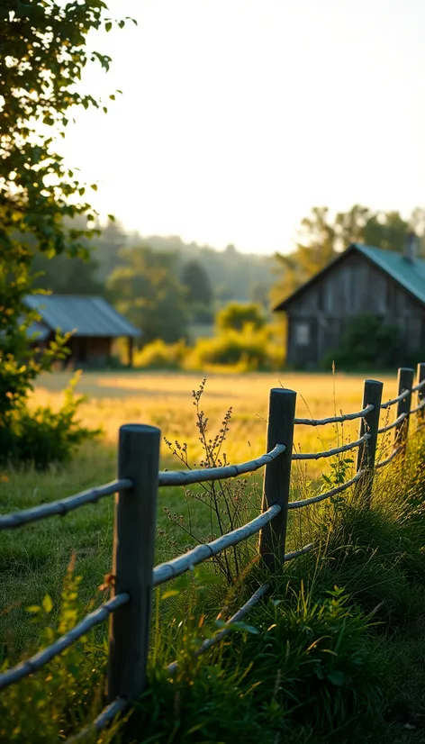 round fence posts