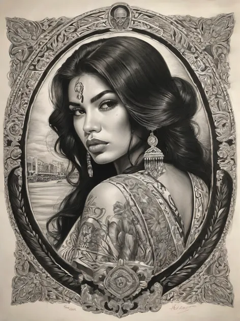 chicano art drawings