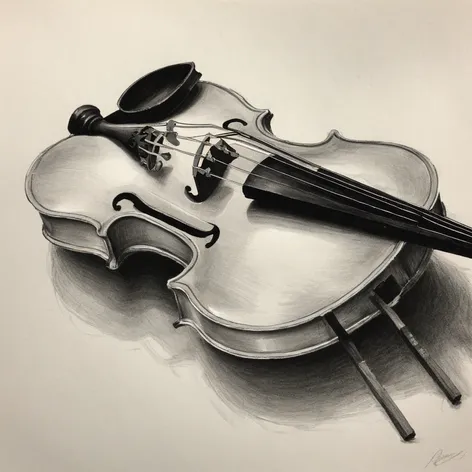 violin drawing