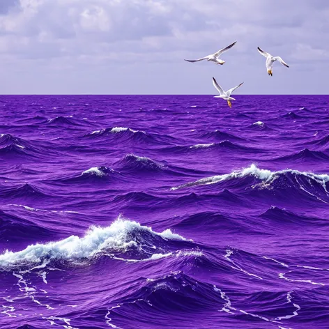 purple ocean