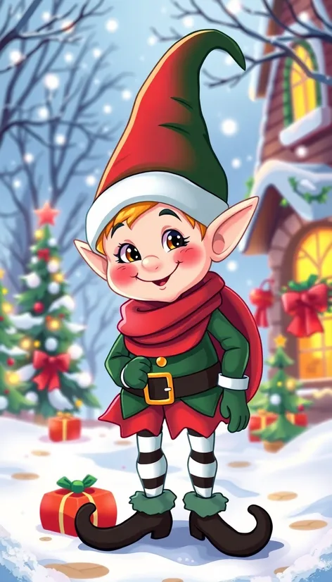 christmas elf clipart