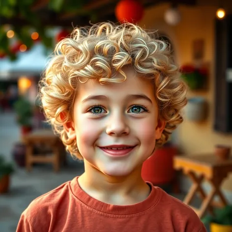 spanishh boy blonds curly