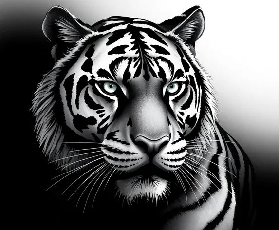 black and white tiger