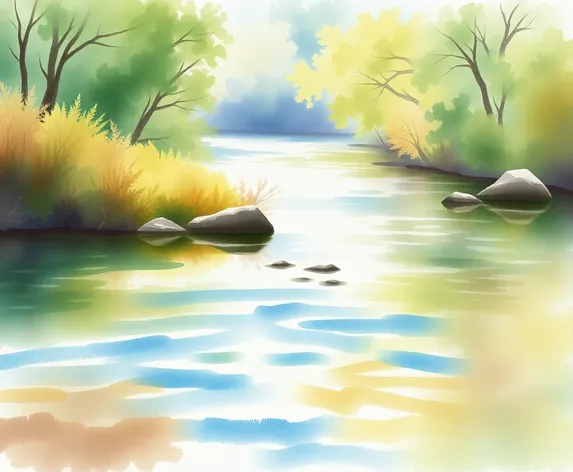 river drawing