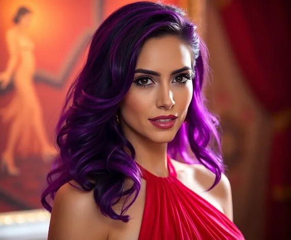 megan fox purple hair