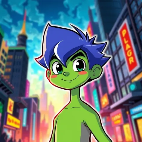 green color cartoon character