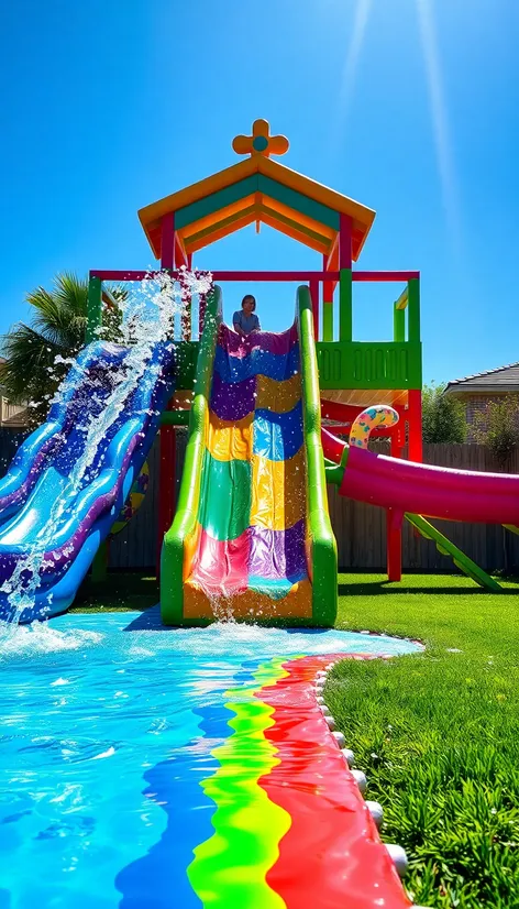 backyard water slide