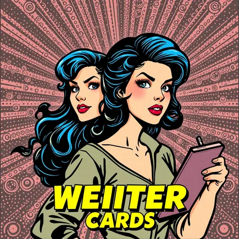 women comics editor cards