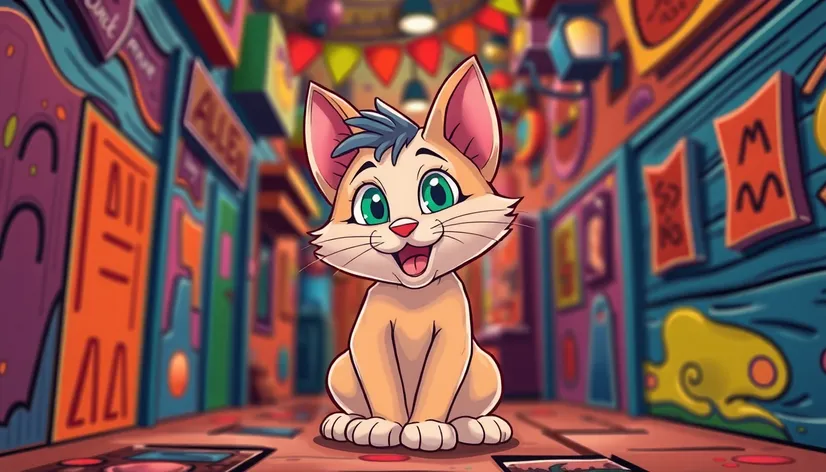 cartoon alley cat