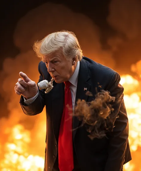 trump bullet slow mo