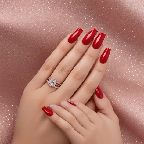 red long nails