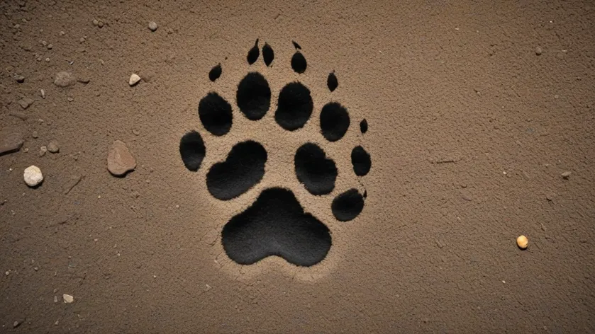 black bear paw print