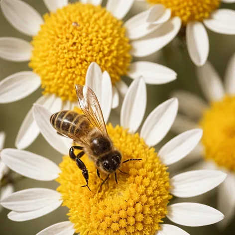 honey bees and flowers