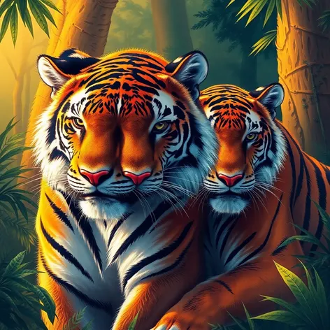 drawings of tigers