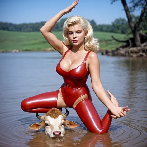 Jayne mansfield in red