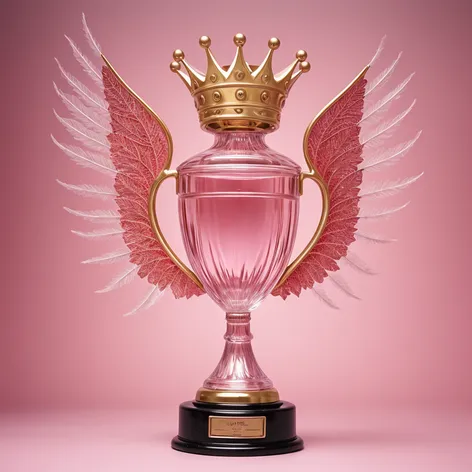 big pink trophy with