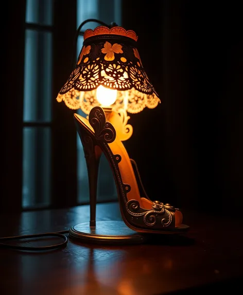 high heel lamp