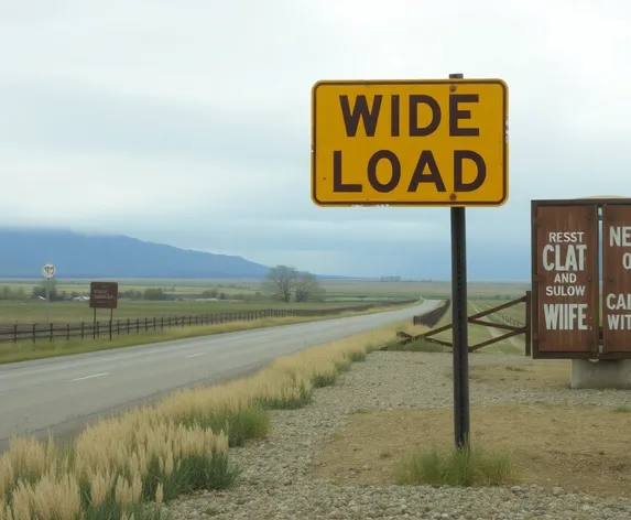 wide load sign