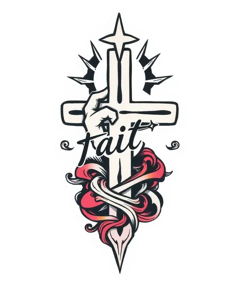 faith tattoo stencil