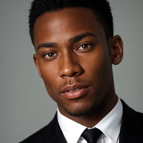 handsome black man of