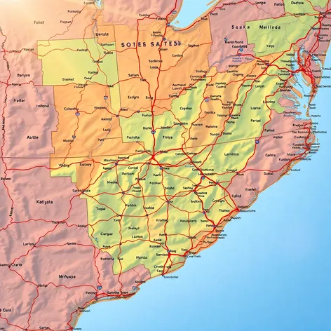 southeastern united states map