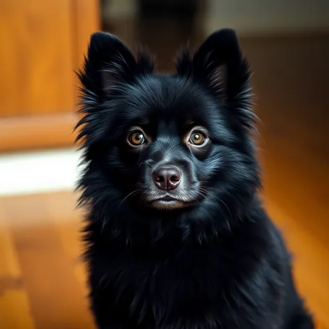 pomeranian dog black