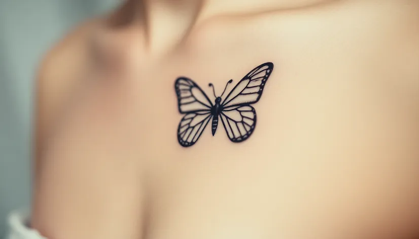 butterfly heart tattoo