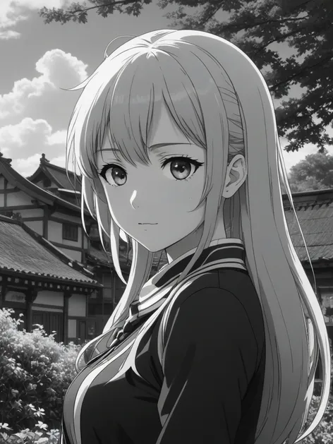 black and white anime