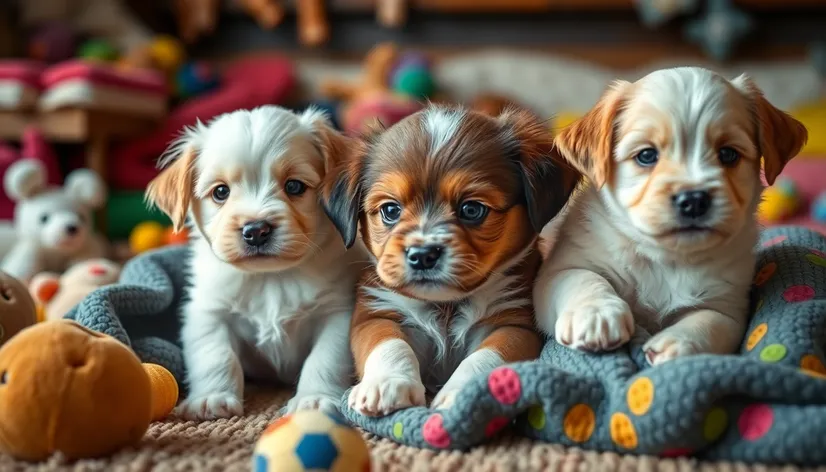 litter of puppies