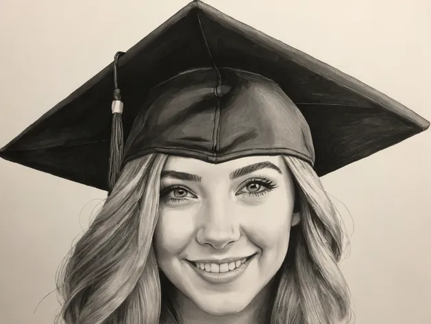 graduation cap drawing