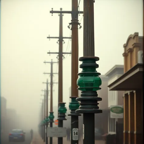 melbourne telegraph poles green