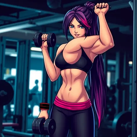 tifa lockhart working out